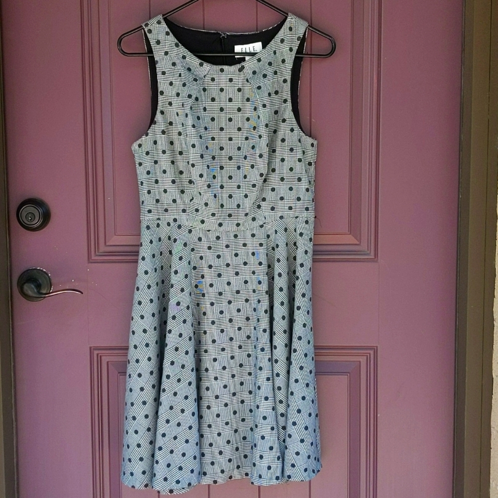 Elle polka dot sleeveless dress